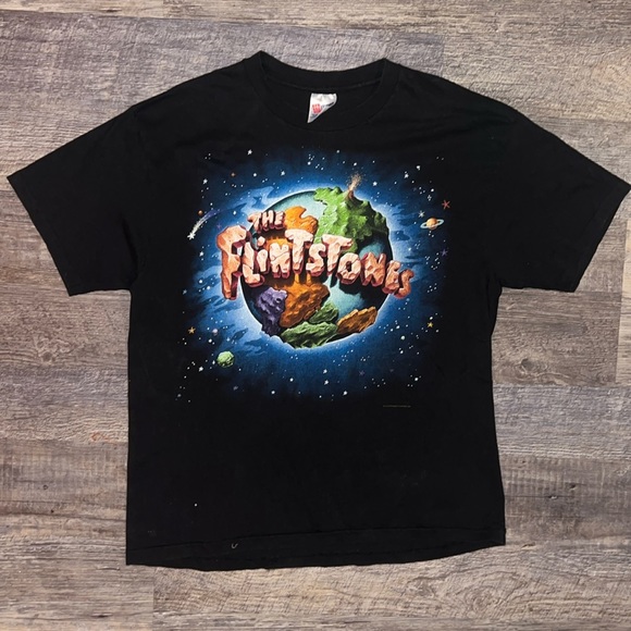 Officially Licensed The Flintstones T-Shirt - Classic Cartoon Graphic Tee (Brown) - View #4